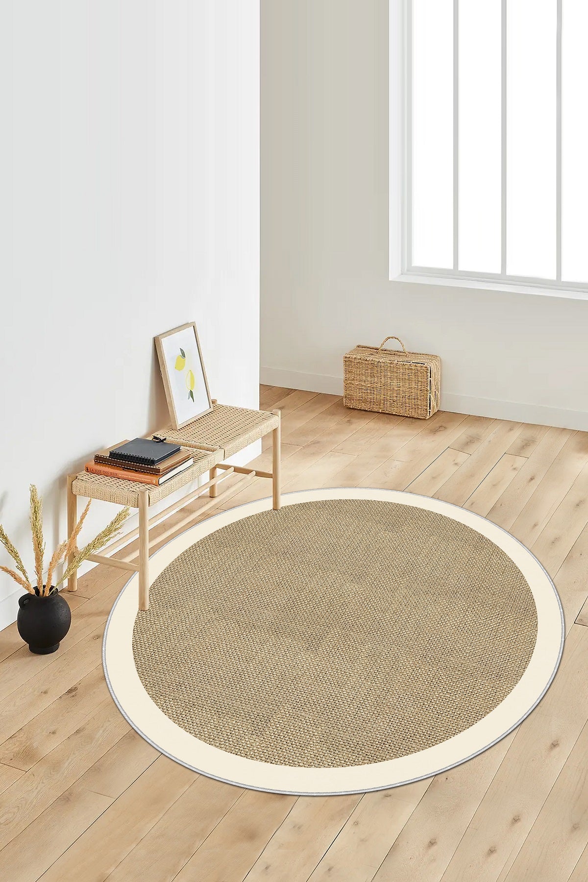 West Home Dijital Baskılı Yıkanabilir Kaymaz Taban Salon, Mutfak ve Yolluk Halısı-455 Beige