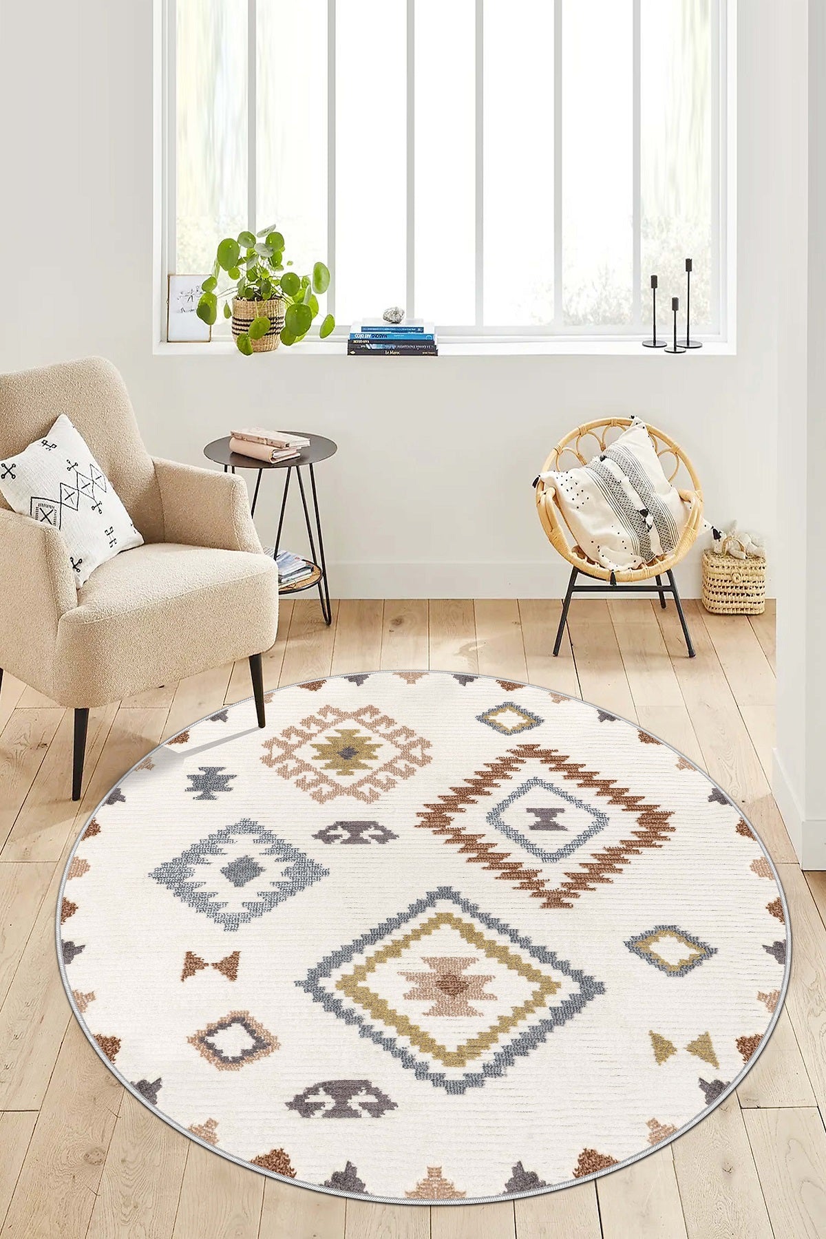 West Home Dijital Baskılı Yıkanabilir Kaymaz Taban Salon, Mutfak ve Yolluk Halısı-541 Multy