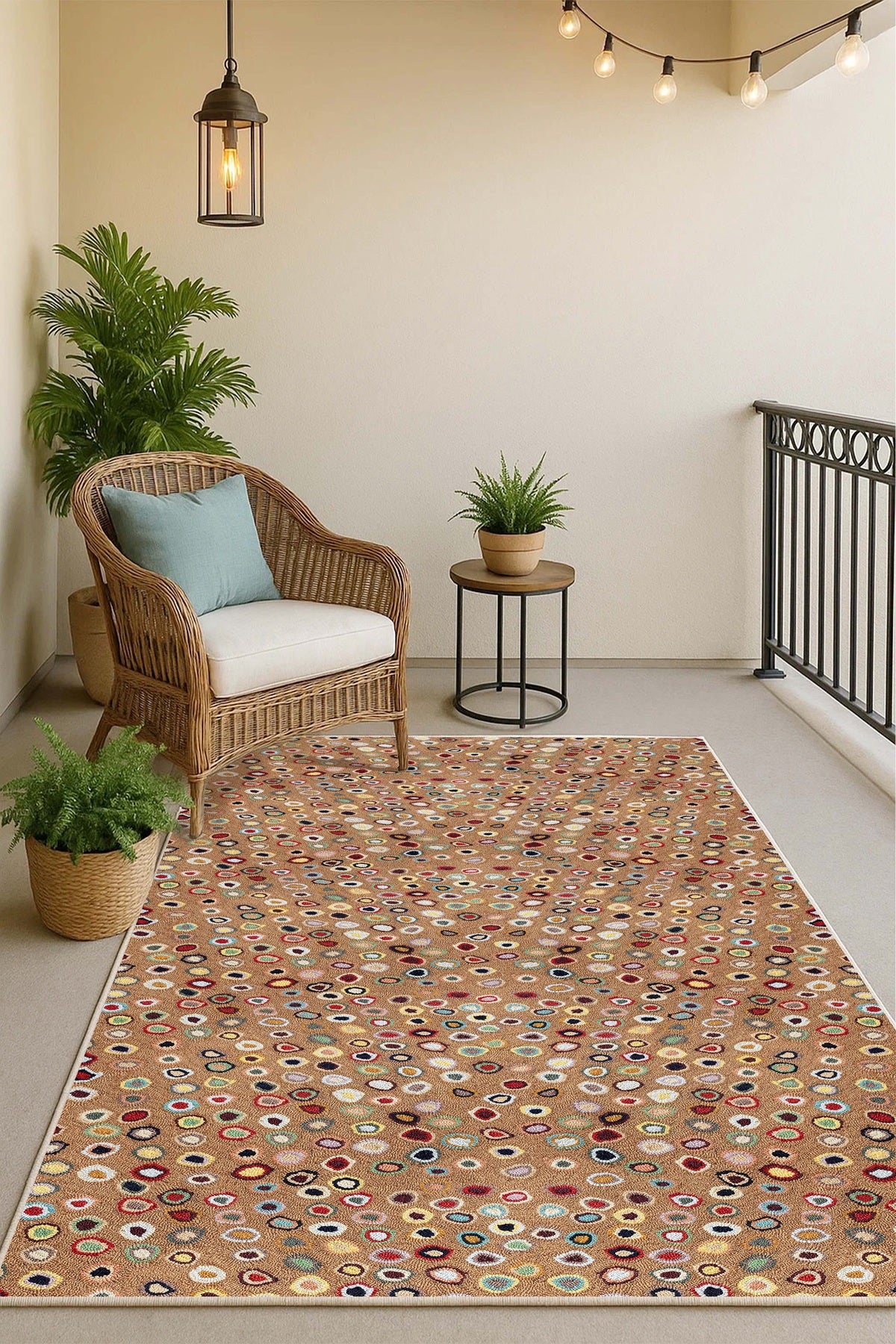 West Home Dijital Baskılı Yıkanabilir Kaymaz Taban Salon, Mutfak ve Yolluk Halısı-793 Multy