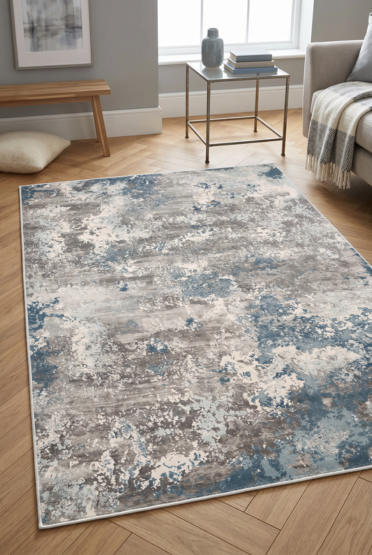 West Home Dijital Baskılı Yıkanabilir Kaymaz Taban Salon, Mutfak ve Yolluk Halısı-245 Turquoise
