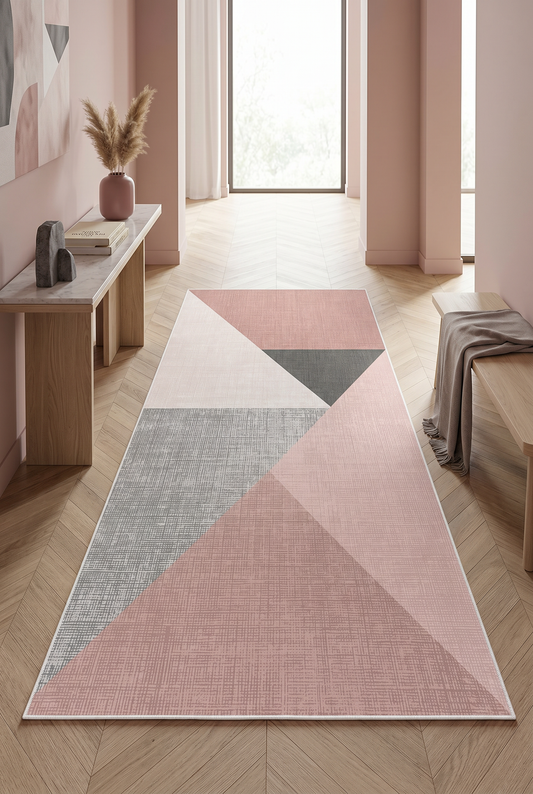 West Home Dijital Baskılı Yıkanabilir Kaymaz Taban Salon, Mutfak ve Yolluk Halısı-447 Rose