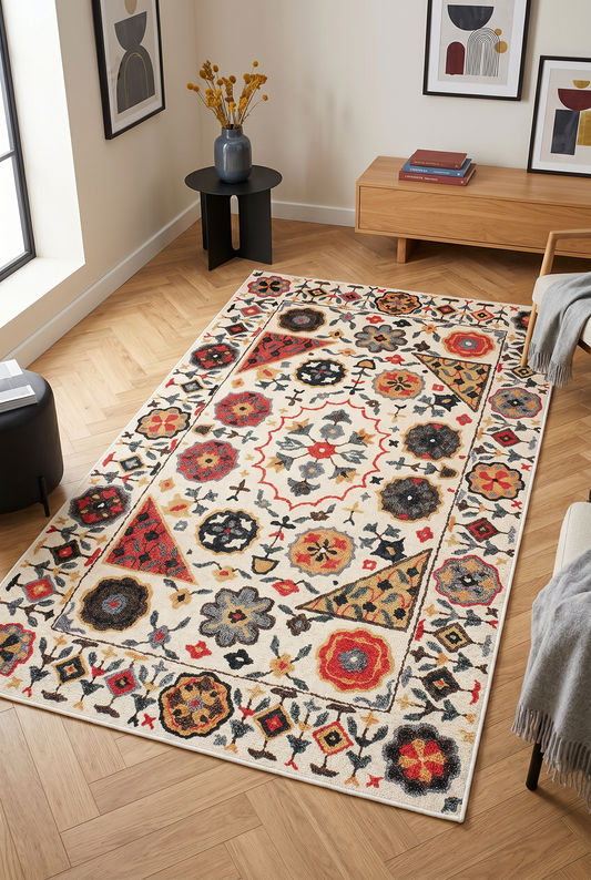 West Home Dijital Baskılı Yıkanabilir Kaymaz Taban Salon, Mutfak ve Yolluk Halısı-467 Multy