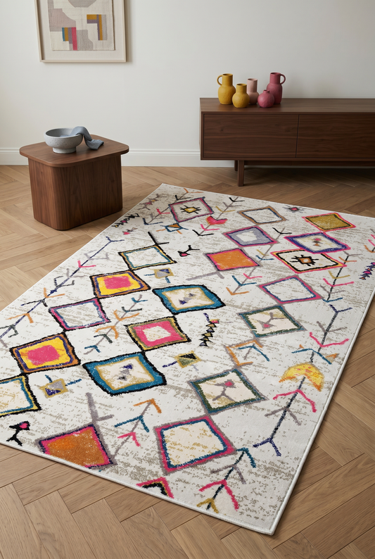 West Home Dijital Baskılı Yıkanabilir Kaymaz Taban Salon, Mutfak ve Yolluk Halısı-470 Multy