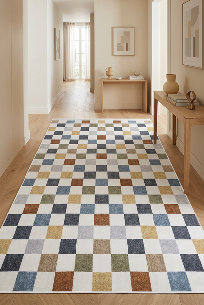 West Home Dijital Baskılı Yıkanabilir Kaymaz Taban Salon, Mutfak ve Yolluk Halısı-538 Multy