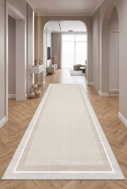 West Home Dijital Baskılı Yıkanabilir Kaymaz Taban Salon, Mutfak ve Yolluk Halısı-600 Beige
