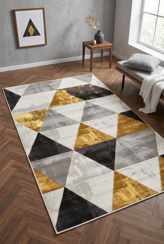 West Home Dijital Baskılı Yıkanabilir Kaymaz Taban Salon, Mutfak ve Yolluk Halısı-657 Grey
