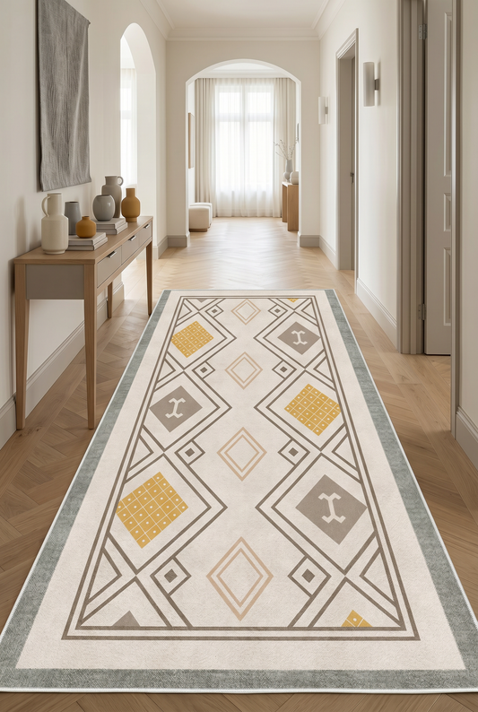 West Home Dijital Baskılı Yıkanabilir Kaymaz Taban Salon, Mutfak ve Yolluk Halısı-666 Green