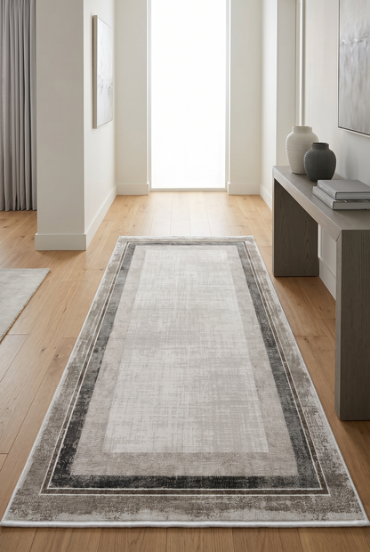 West Home Dijital Baskılı Yıkanabilir Kaymaz Taban Salon, Mutfak ve Yolluk Halısı-757 Beige