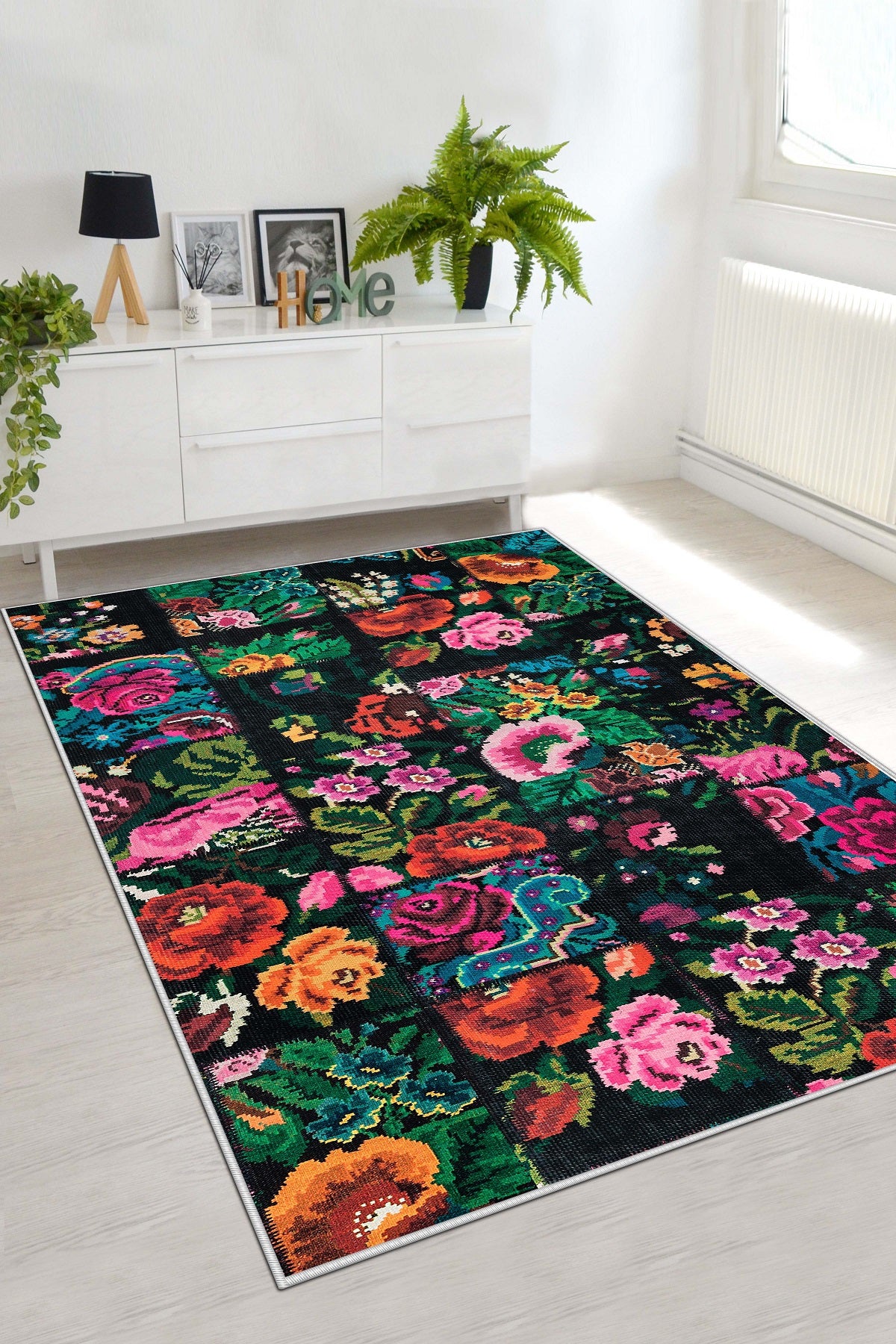 West Home Dijital Baskılı Yıkanabilir Kaymaz Taban Salon, Mutfak ve Yolluk Halısı-480 Multy