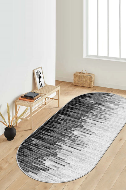 West Home Dijital Baskılı Yıkanabilir Kaymaz Taban Salon, Mutfak ve Yolluk Halısı-248 Grey
