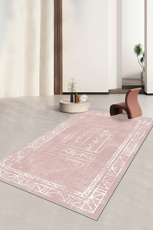 West Home Dijital Baskılı Yıkanabilir Kaymaz Taban Salon, Mutfak ve Yolluk Halısı-435 Rose