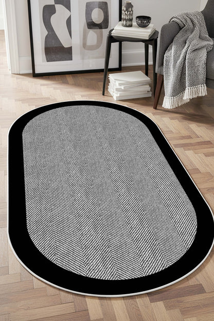 West Home Dijital Baskılı Yıkanabilir Kaymaz Taban Salon, Mutfak ve Yolluk Halısı-445 Grey