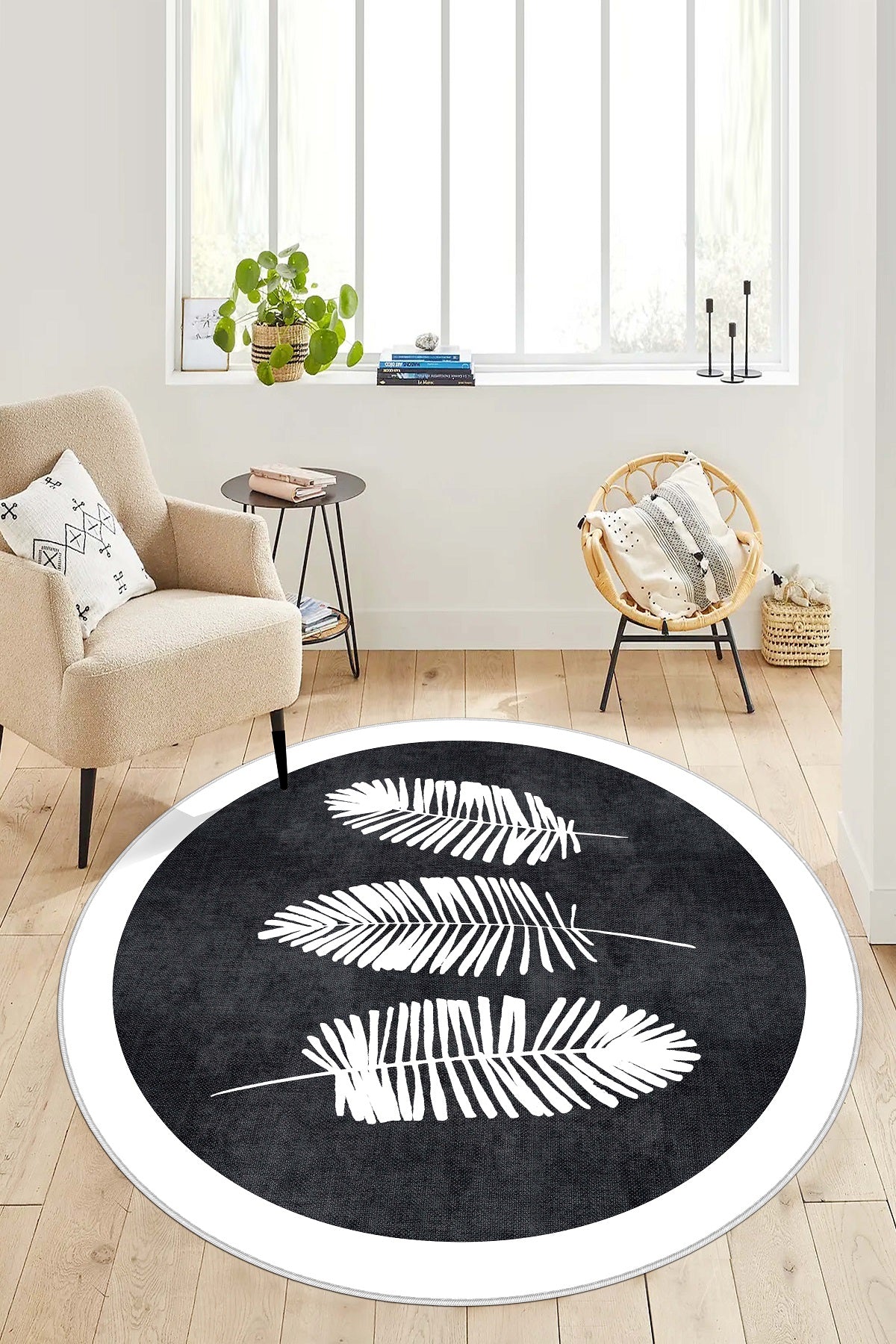 West Home Dijital Baskılı Yıkanabilir Kaymaz Taban Salon, Mutfak ve Yolluk Halısı-501 Black
