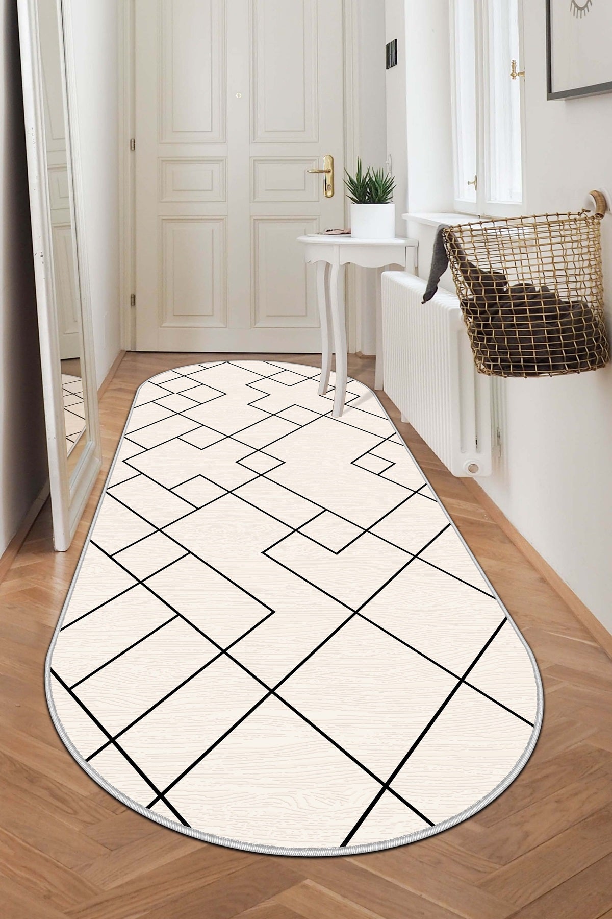 West Home Dijital Baskılı Yıkanabilir Kaymaz Taban Salon, Mutfak ve Yolluk Halısı-533 Beige