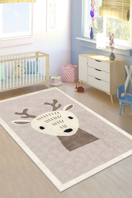 West Home Makinede Yıkanabilir, Çocuk Halısı-570 Sand