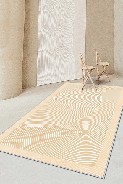 West Home Dijital Baskılı Yıkanabilir Kaymaz Taban Salon, Mutfak ve Yolluk Halısı-581 Beige