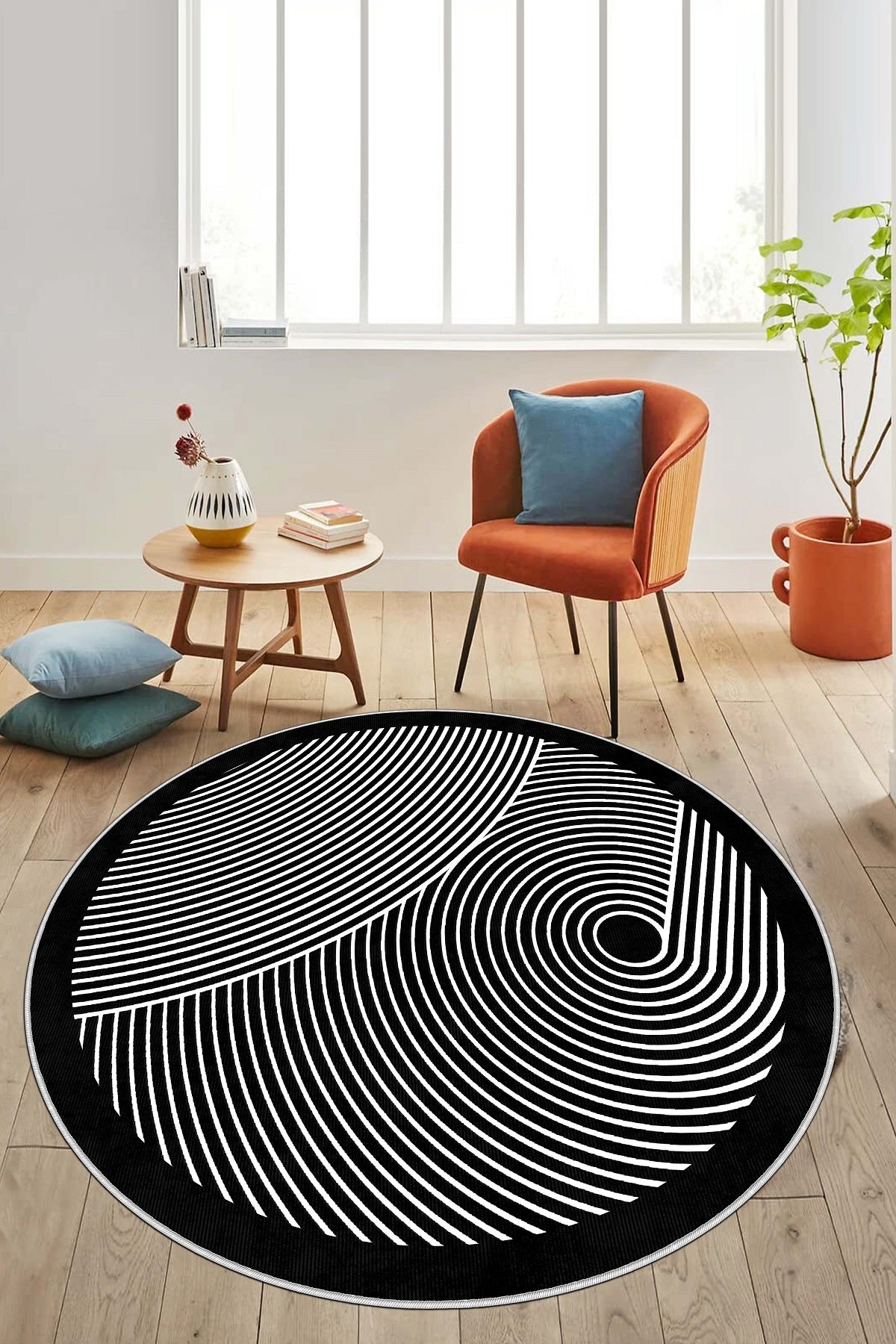 West Home Dijital Baskılı Yıkanabilir Kaymaz Taban Salon, Mutfak ve Yolluk Halısı-581 Black