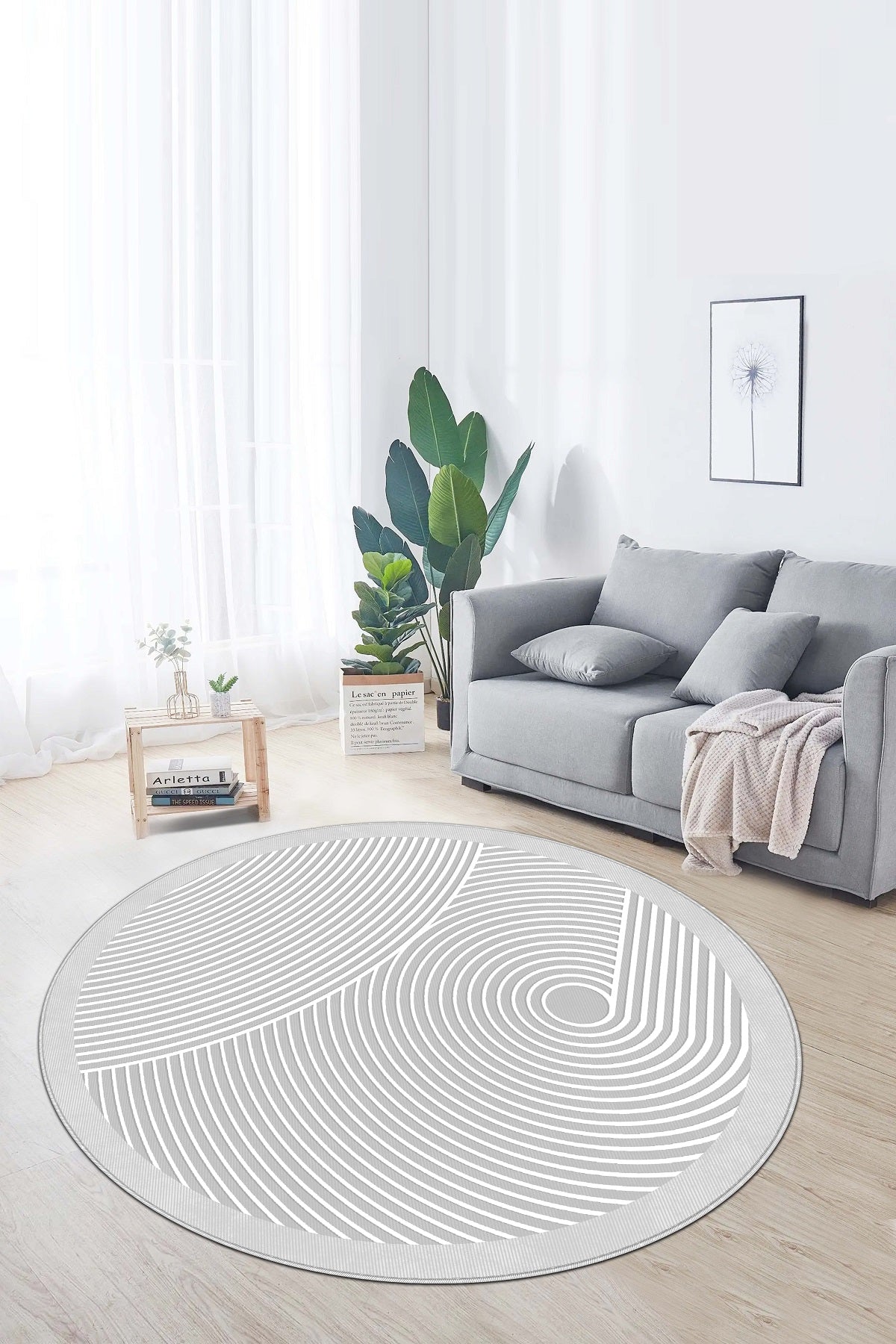 West Home Dijital Baskılı Yıkanabilir Kaymaz Taban Salon, Mutfak ve Yolluk Halısı-581 Grey