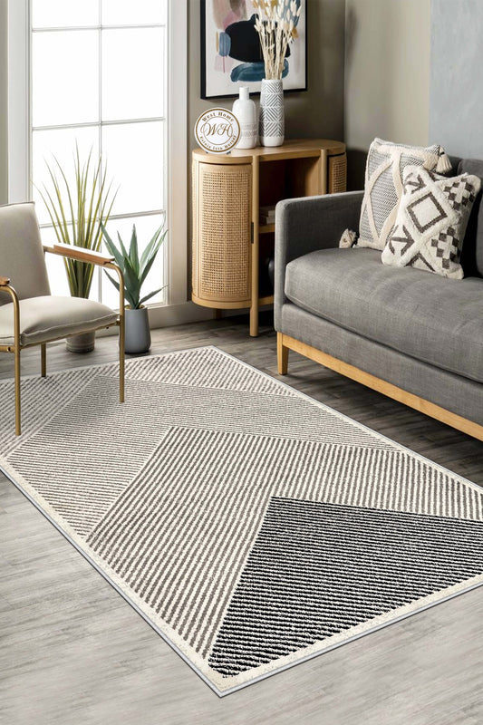 West Home Dijital Baskılı Yıkanabilir Kaymaz Taban Salon, Mutfak ve Yolluk Halısı-586 Beige