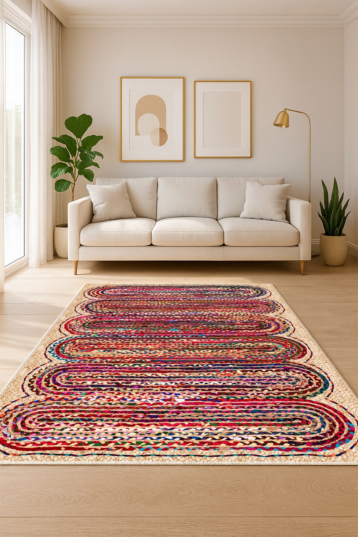 West Home Dijital Baskılı Yıkanabilir Kaymaz Taban Salon, Mutfak ve Yolluk Halısı-728 Multy