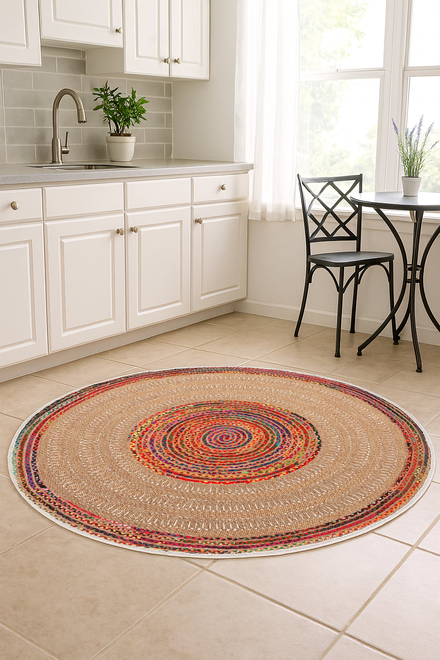 West Home Dijital Baskılı Yıkanabilir Kaymaz Taban Salon, Mutfak ve Yolluk Halısı-733 Multy