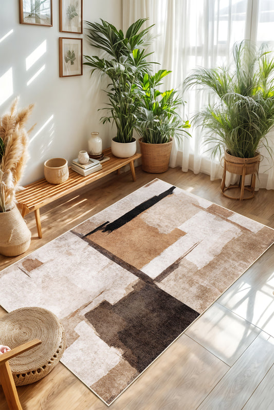 West Home Dijital Baskılı Yıkanabilir Kaymaz Taban Salon, Mutfak ve Yolluk Halısı-741 Multy