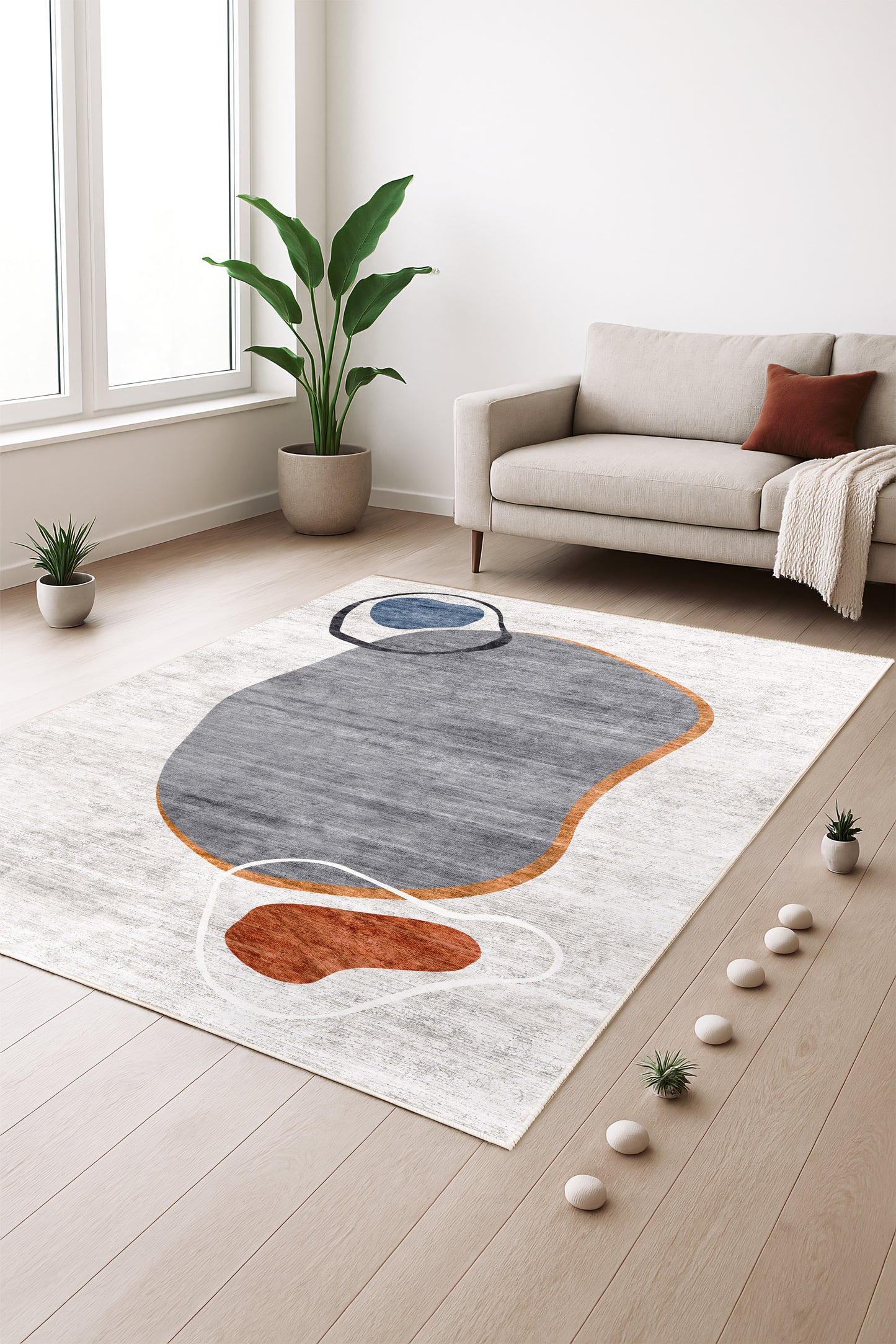 West Home Dijital Baskılı Yıkanabilir Kaymaz Taban Salon, Mutfak ve Yolluk Halısı-742 Multy