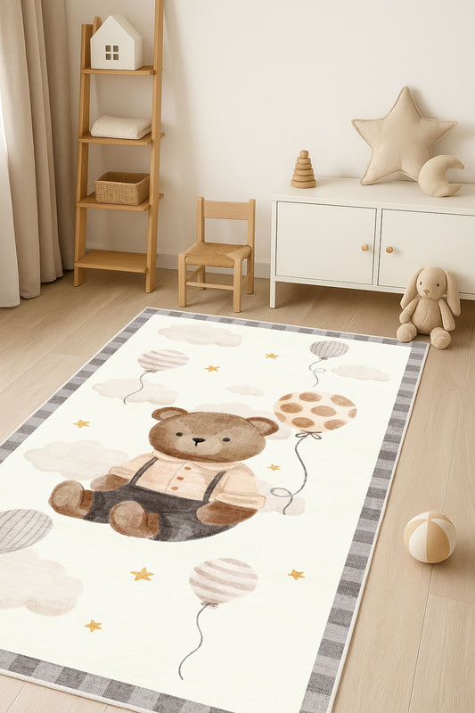 West Home Makinede Yıkanabilir, Çocuk Halısı-792 Beige