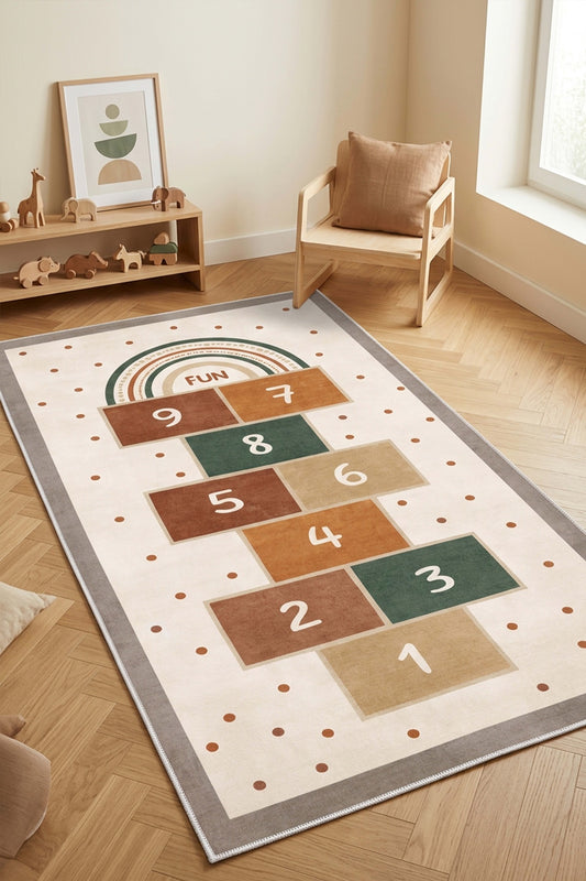 West Home Machine Washable Children's Rug - 562 Multy