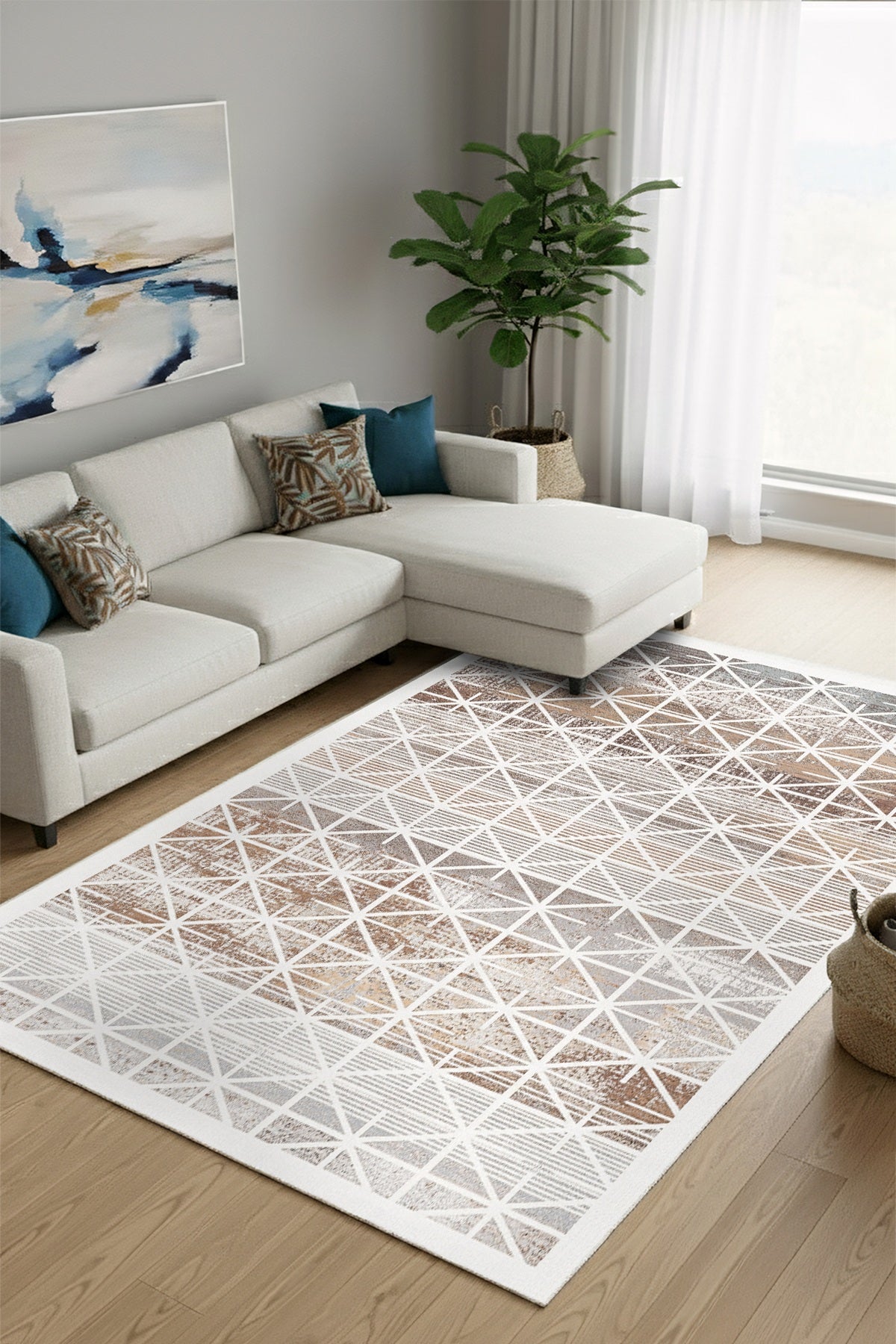 West Home Dijital Baskılı Yıkanabilir Kaymaz Taban Salon, Mutfak ve Yolluk Halısı-852 Multy