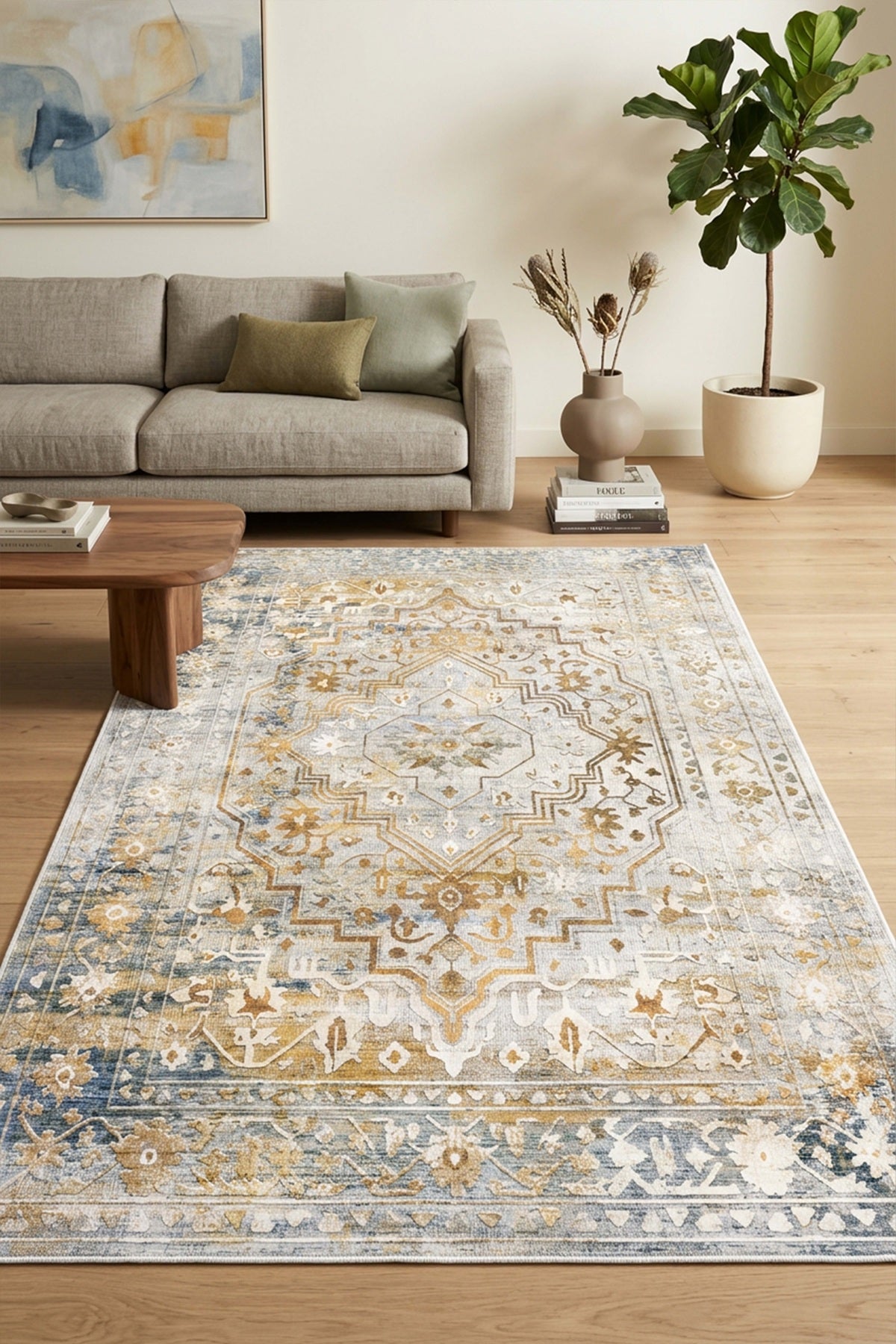 West Home Dijital Baskılı Yıkanabilir Kaymaz Taban Salon, Mutfak ve Yolluk Halısı-858 Multy