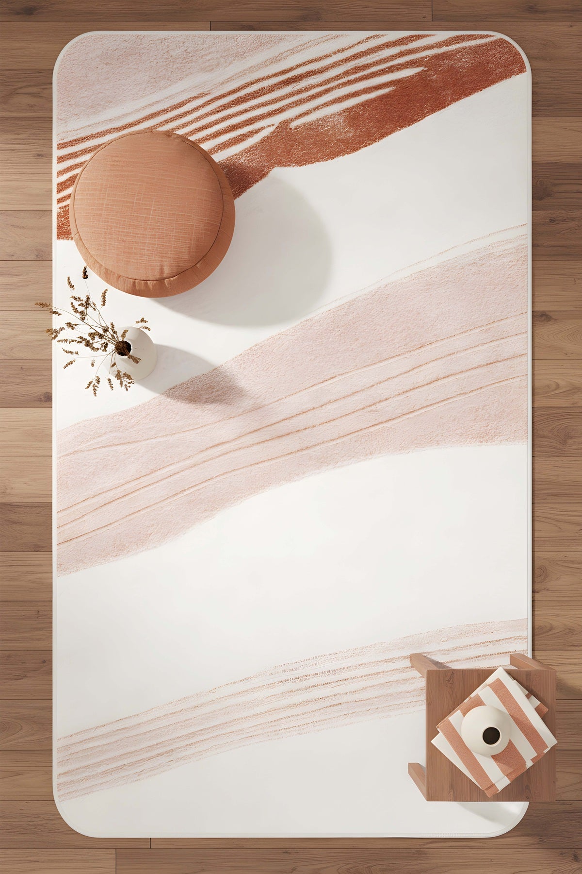 West Home Dijital Baskılı Yıkanabilir Kaymaz Taban Salon, Mutfak ve Yolluk Halısı-883 Beige