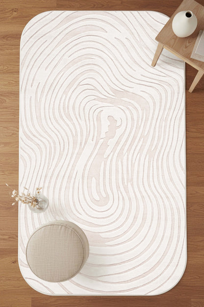 West Home Dijital Baskılı Yıkanabilir Kaymaz Taban Salon, Mutfak ve Yolluk Halısı-887 Beige