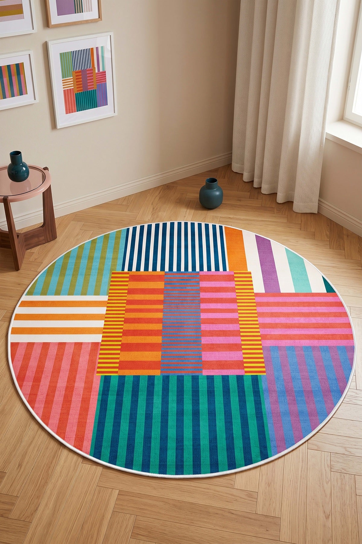 West Home Dijital Baskılı Yıkanabilir Kaymaz Taban Salon, Mutfak ve Yolluk Halısı-930 Multy