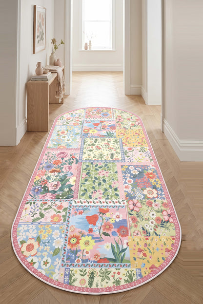 West Home Dijital Baskılı Yıkanabilir Kaymaz Taban Salon, Mutfak ve Yolluk Halısı-931 Multy
