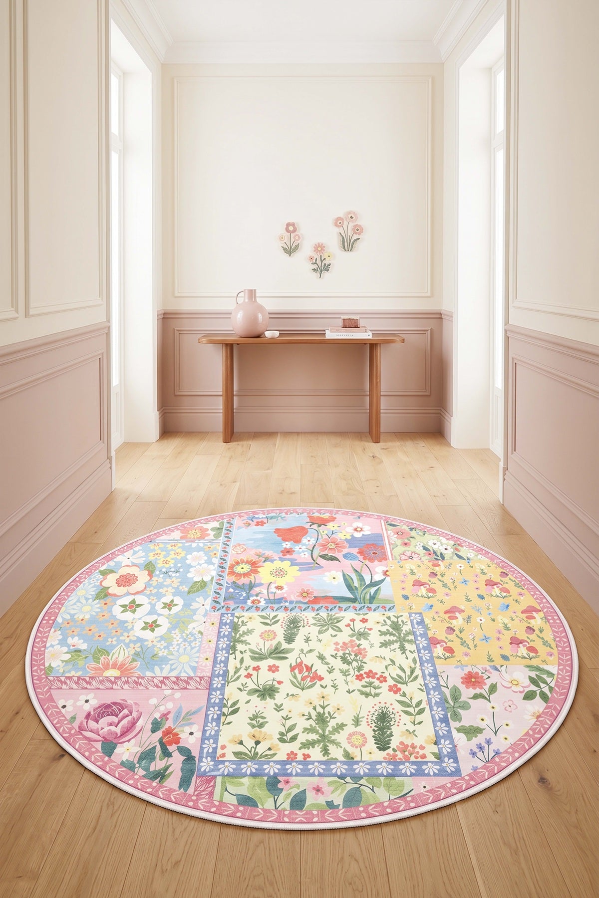 West Home Dijital Baskılı Yıkanabilir Kaymaz Taban Salon, Mutfak ve Yolluk Halısı-931 Multy