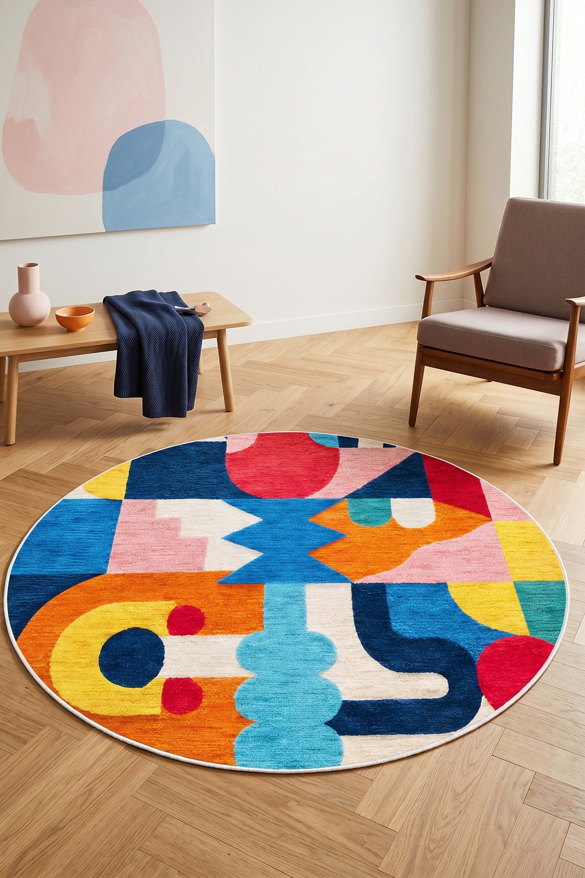 West Home Dijital Baskılı Yıkanabilir Kaymaz Taban Salon, Mutfak ve Yolluk Halısı-940 Multy