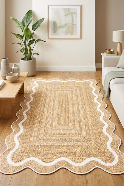 West Home Dijital Baskılı Yıkanabilir Kaymaz Taban Salon, Mutfak ve Yolluk Halısı-961 Beige